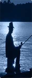 Gone Fishing (Dock) Blue